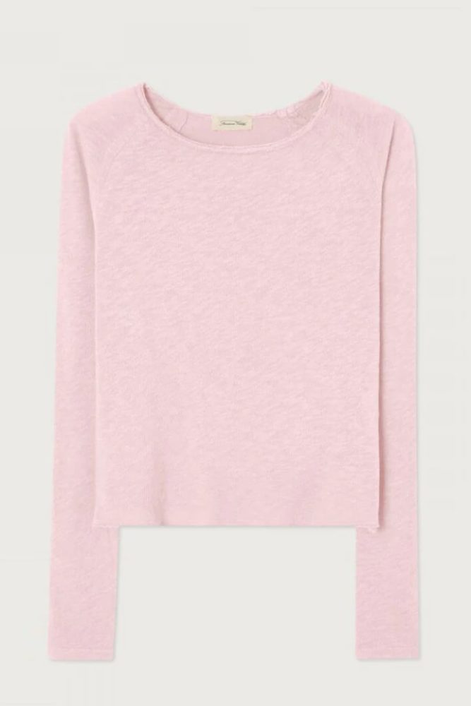 AMERICAN VINTAGE - Tričko s lodičkovým výstrihom Sonoma Guimauve vin - guimauve vin