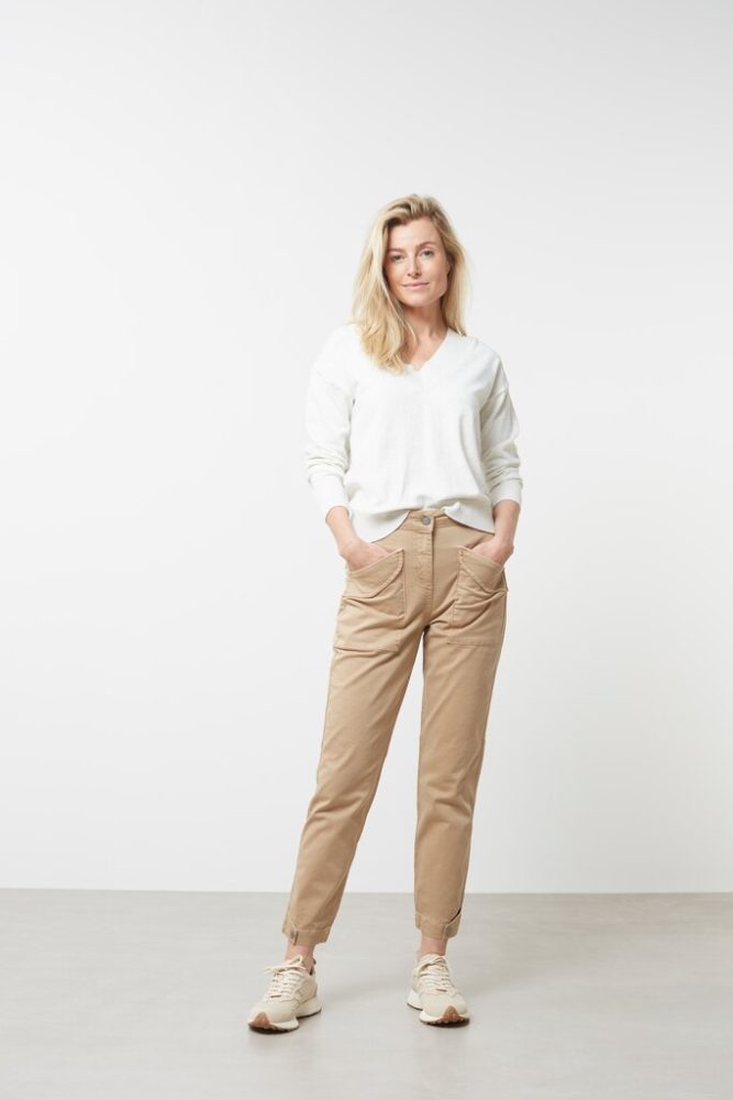 YAYA - Pulóver s V-výstrihom Light grey melange - light grey melange