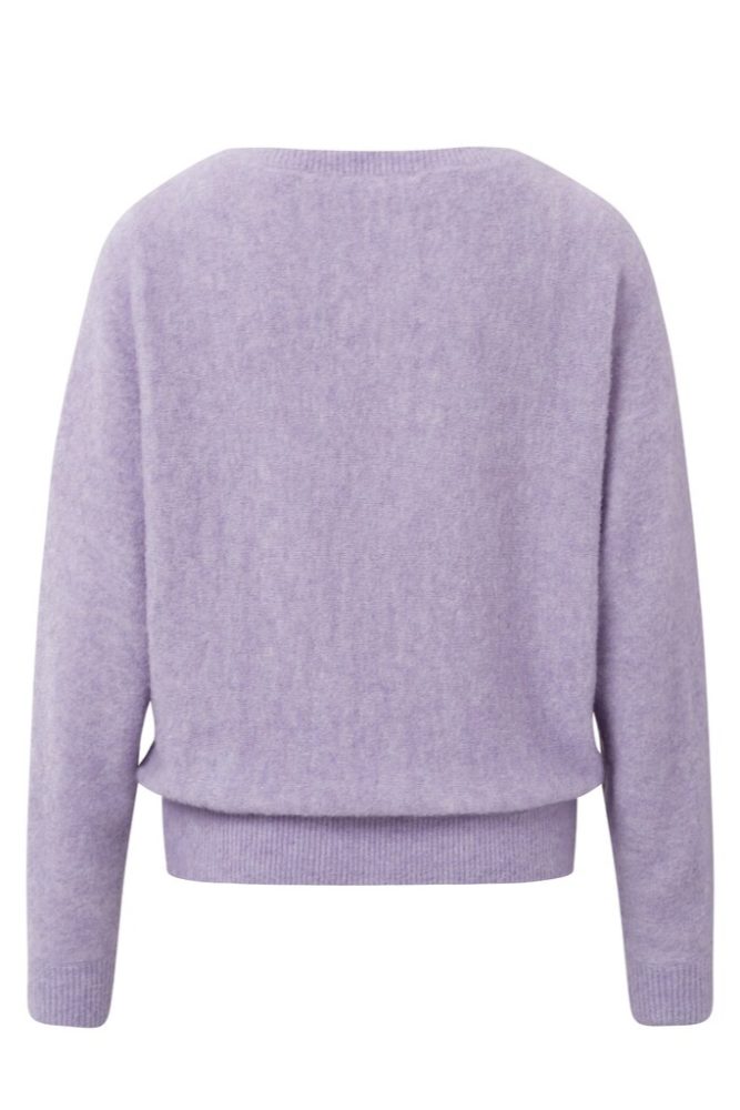 YAYA - Pulóver s lodičkovým výstrihom Rose purple - rose purple