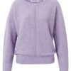 YAYA - Pulóver s lodičkovým výstrihom Rose purple - rose purple