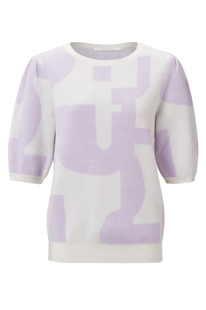 YAYA - Pulóver so žakárovým vzorom Orchid petal purple dessin - orchid petal purple dessin YAYA - Pulóver so žakárovým vzorom Orchid petal purple dessin - orchid petal purple dessin