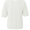 YAYA - Pulóvrik s gombíčkami vzadu Wool white - wool white