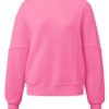 YAYA - Mikina so širokými rukávmi Cosmos pink - cosmos pink