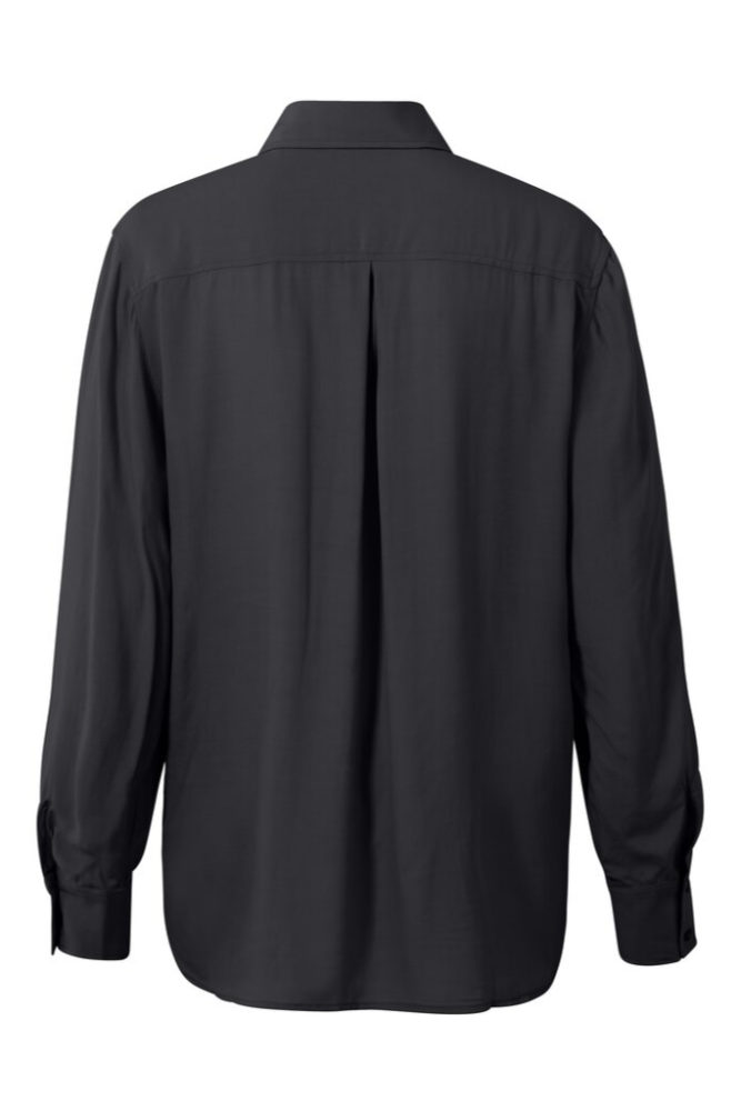 YAYA - Blúzka s límcom a gombíkmi Phantom - phantom