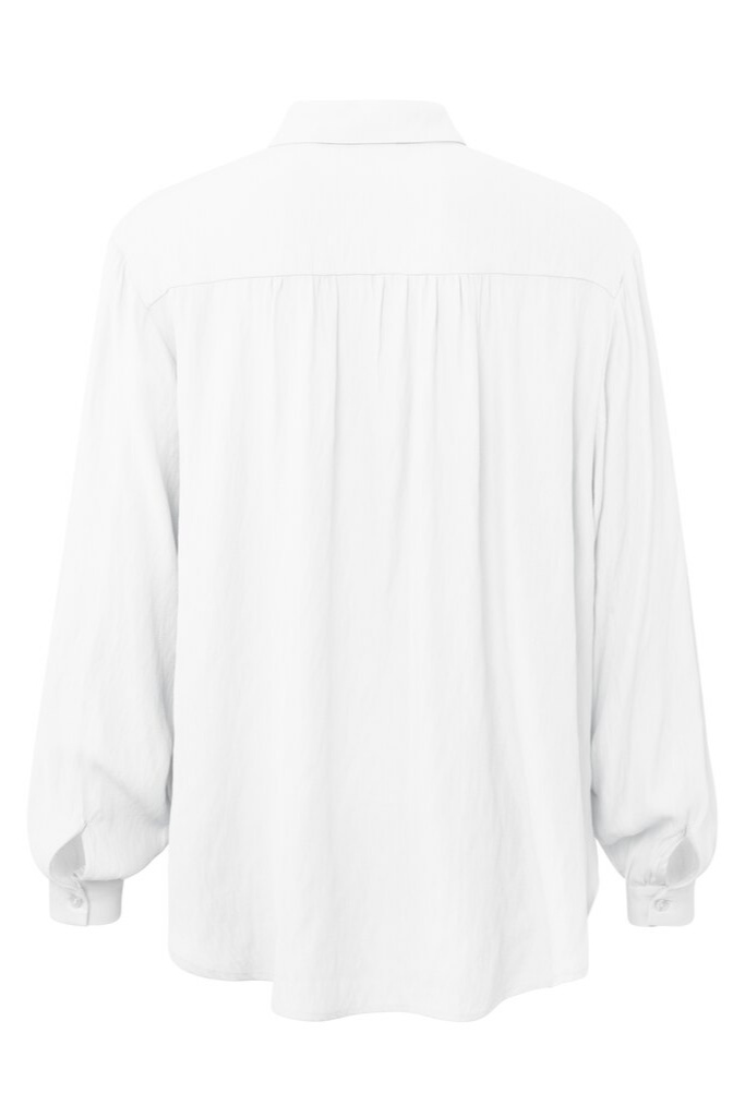 YAYA - Blúzka s balónovými rukávmi Bright white - bright white YAYA - Blúzka s balónovými rukávmi Bright white - bright white