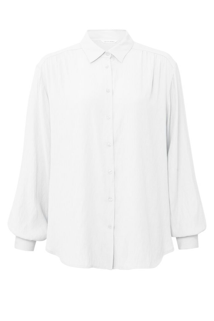 YAYA - Blúzka s balónovými rukávmi Bright white - bright white YAYA - Blúzka s balónovými rukávmi Bright white - bright white