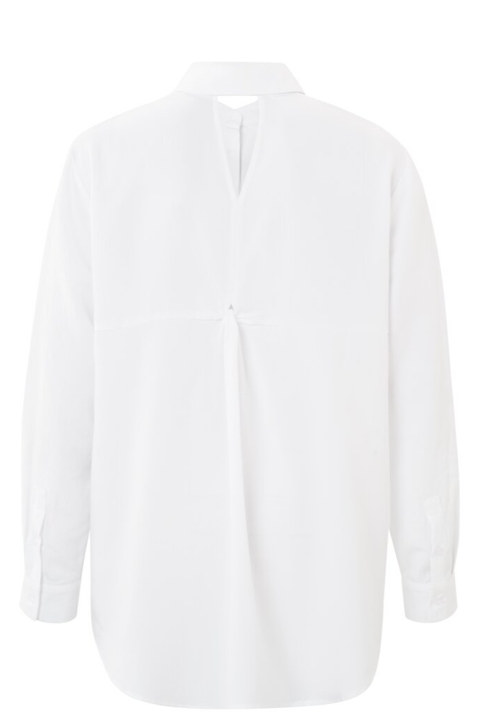 YAYA - Košeľa s detailom na chrbáte Pure white - pure white YAYA - Košeľa s detailom na chrbáte Pure white - pure white