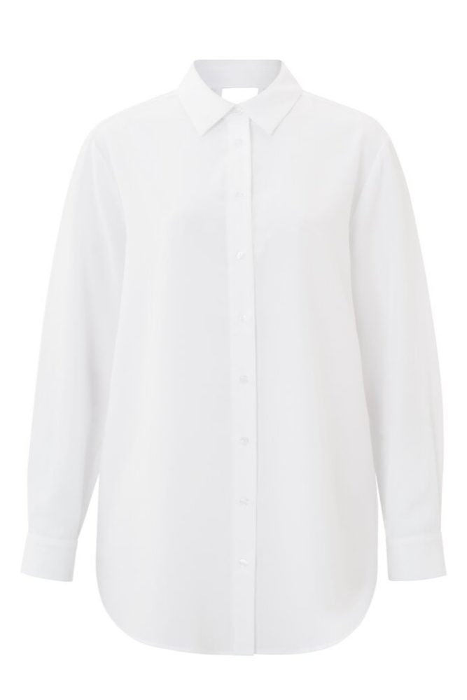 YAYA - Košeľa s detailom na chrbáte Pure white - pure white