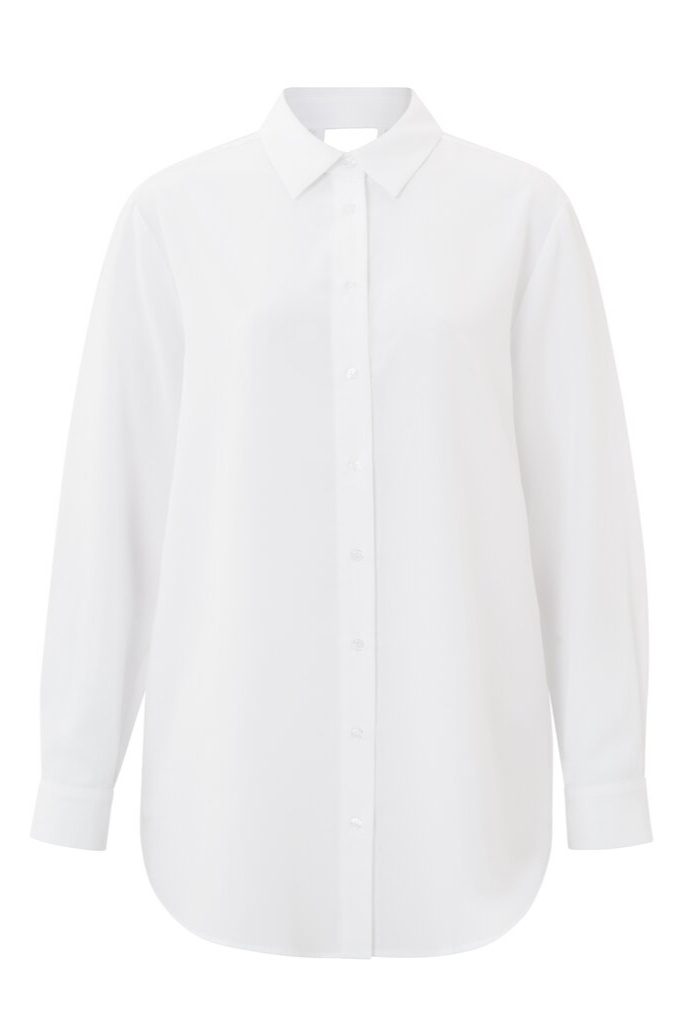 YAYA - Košeľa s detailom na chrbáte Pure white - pure white YAYA - Košeľa s detailom na chrbáte Pure white - pure white