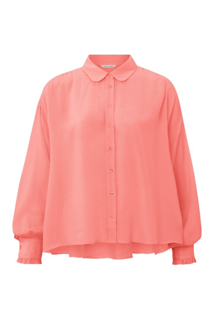 YAYA - Blúzka oversized s balónovými rukávmi Shell pink - shell pink YAYA - Blúzka oversized s balónovými rukávmi Shell pink - shell pink