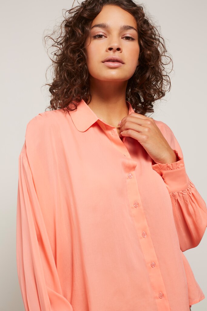 YAYA - Blúzka oversized s balónovými rukávmi Shell pink - shell pink YAYA - Blúzka oversized s balónovými rukávmi Shell pink - shell pink