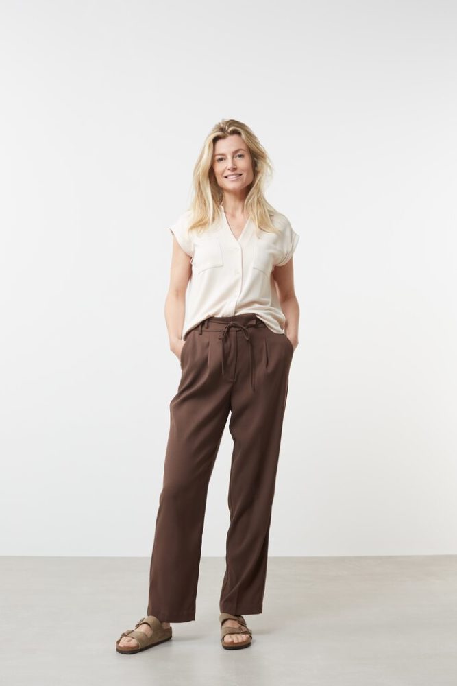 YAYA - Blúzka džerzejová Tapioca sand - tapioca sand