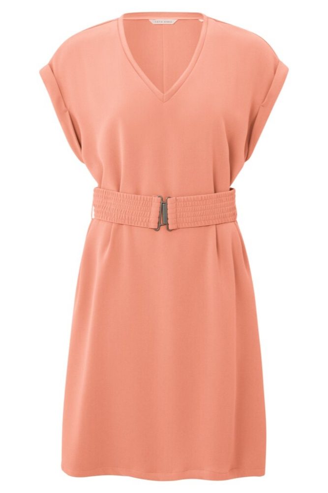 YAYA - Šaty s opaskom Blooming dahlia pink - blooming dahlia pink