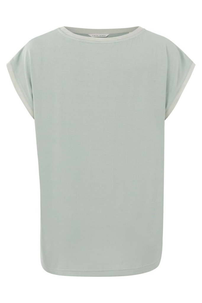 YAYA - Top mix materiálov Mineral grey - mineral grey YAYA - Top mix materiálov Mineral grey - mineral grey