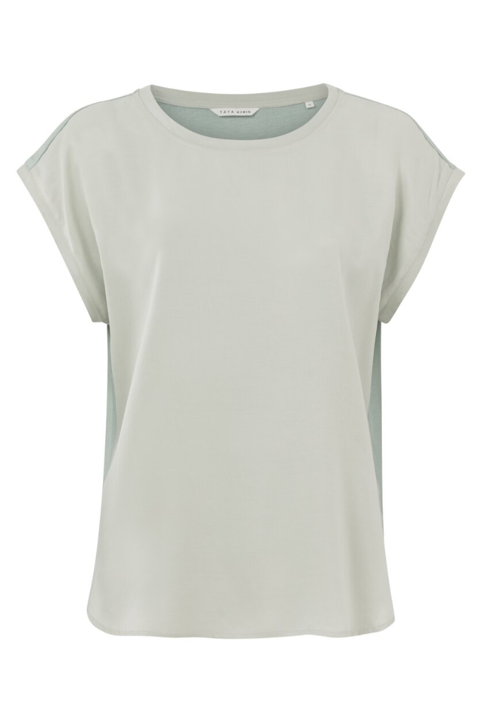 YAYA - Top mix materiálov Mineral grey - mineral grey YAYA - Top mix materiálov Mineral grey - mineral grey