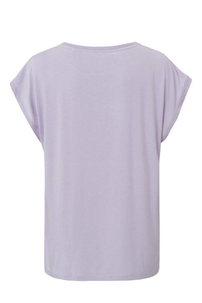 YAYA - Top mix materiálov Orchid petal purple - orchid petal purple