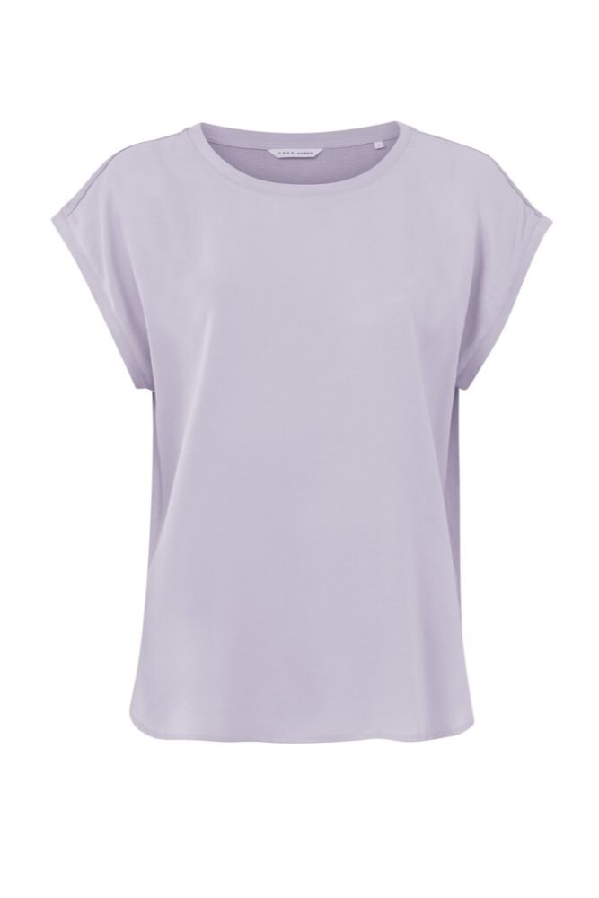 YAYA - Top mix materiálov Orchid petal purple - orchid petal purple