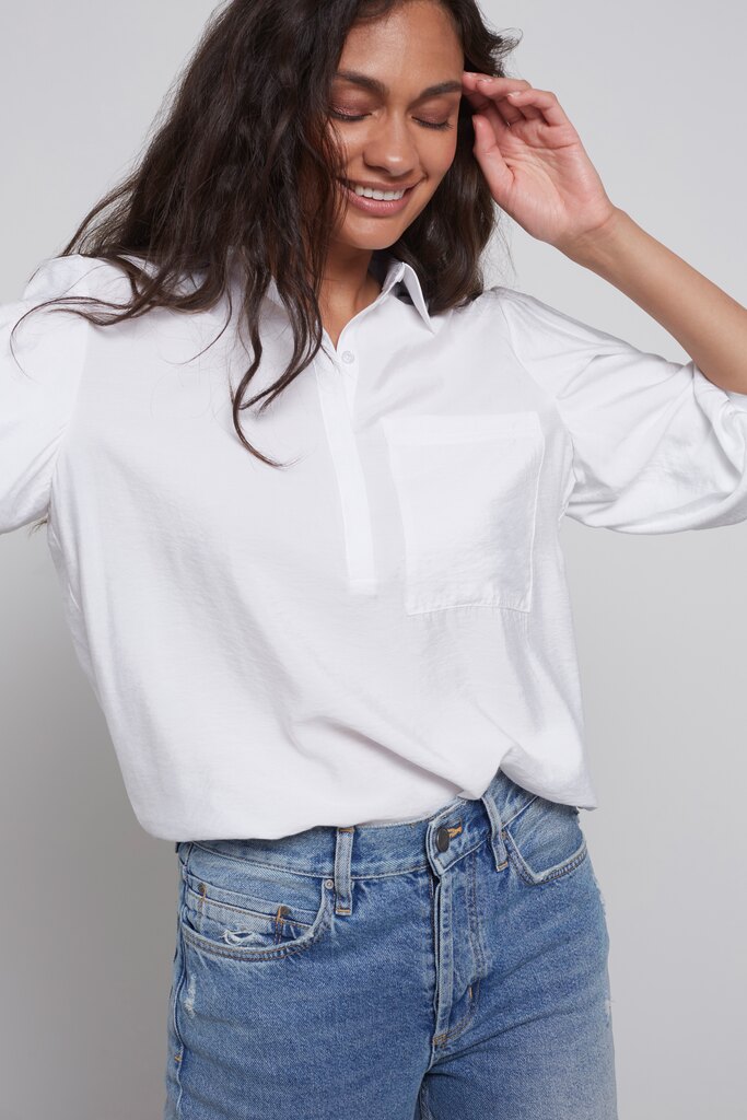 YAYA - Blúzka s krátkymi balónovými rukávmi Pure white - pure white YAYA - Blúzka s krátkymi balónovými rukávmi Pure white - pure white