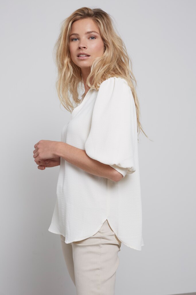 YAYA - Blúzka s krátkymi balónovými rukávmi Pure white - pure white YAYA - Blúzka s krátkymi balónovými rukávmi Pure white - pure white