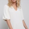 YAYA - Blúzka s krátkymi balónovými rukávmi Pure white - pure white