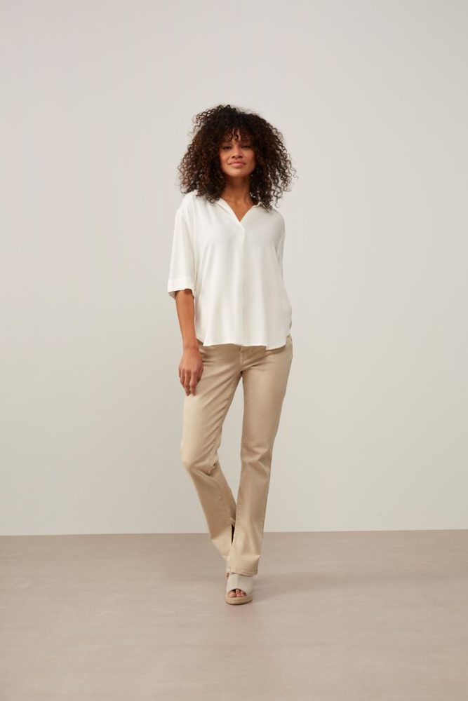 YAYA - Blúzka s V-výstrihom Star white - star white