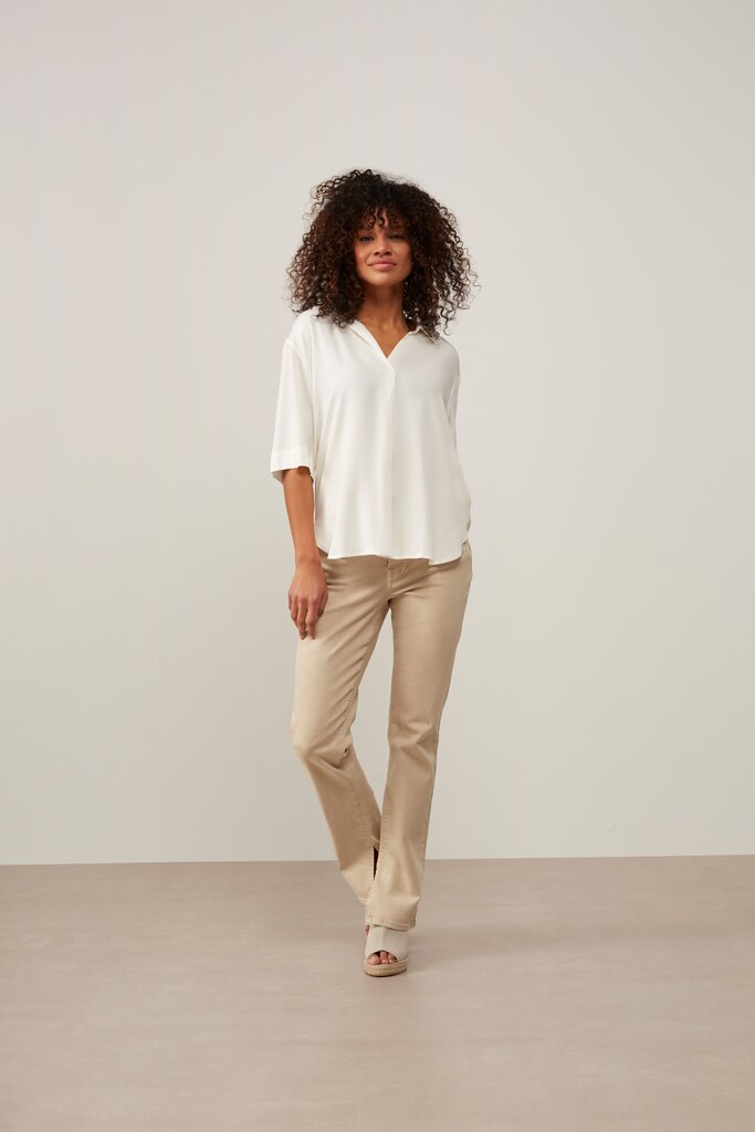 YAYA - Blúzka s V-výstrihom Star white - star white YAYA - Blúzka s V-výstrihom Star white - star white