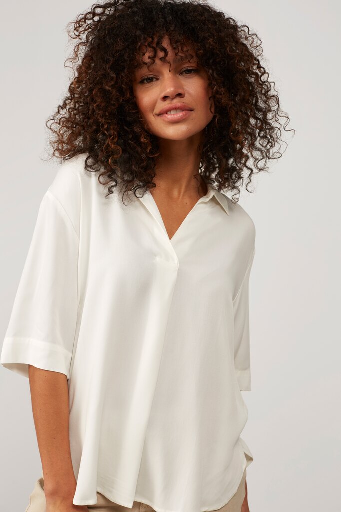 YAYA - Blúzka s V-výstrihom Star white - star white YAYA - Blúzka s V-výstrihom Star white - star white