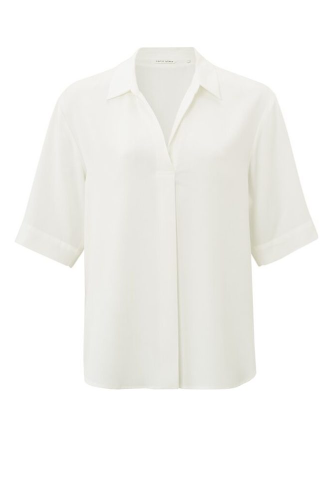 YAYA - Blúzka s V-výstrihom Star white - star white