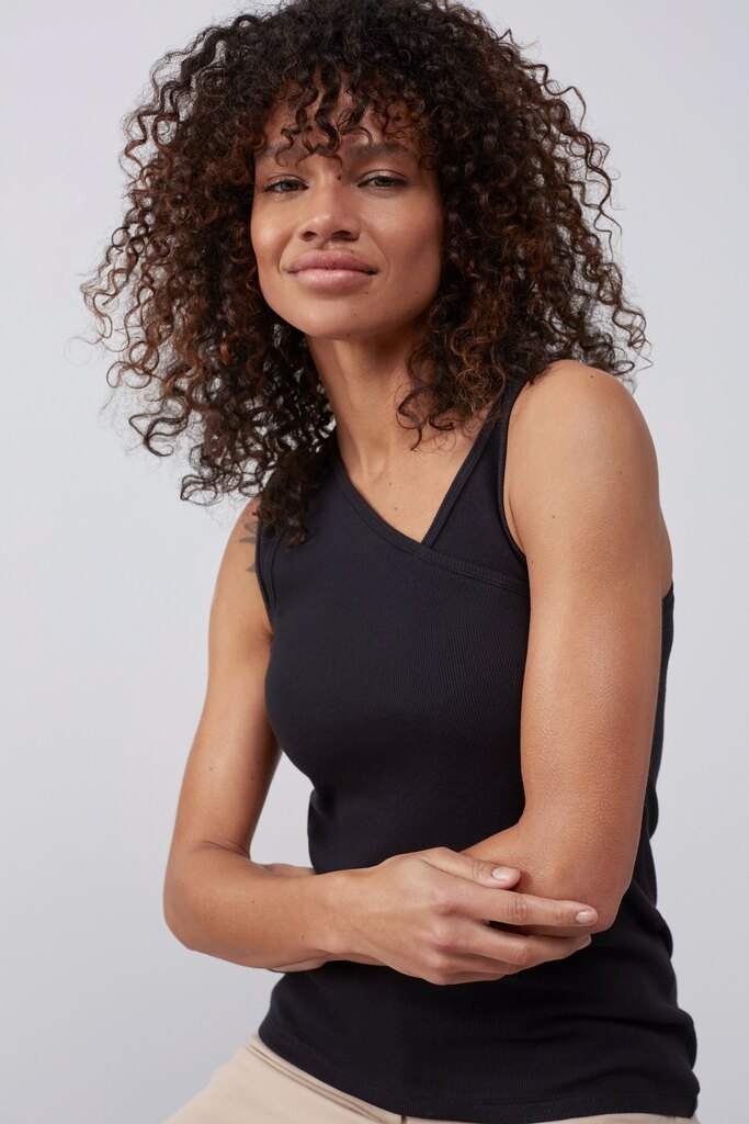 YAYA - Tričko s asymetrickými ramienkami Beauty black - beauty black YAYA - Tričko s asymetrickými ramienkami Beauty black - beauty black