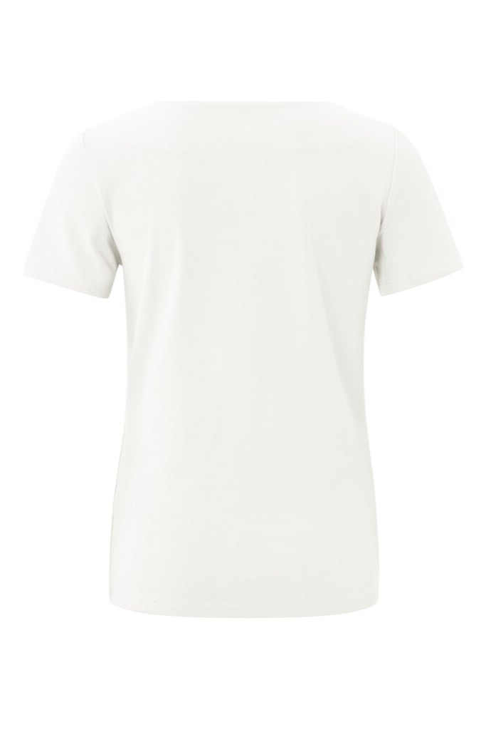 YAYA - Tričko s lodičkovým výstrihom Star white - star white YAYA - Tričko s lodičkovým výstrihom Star white - star white