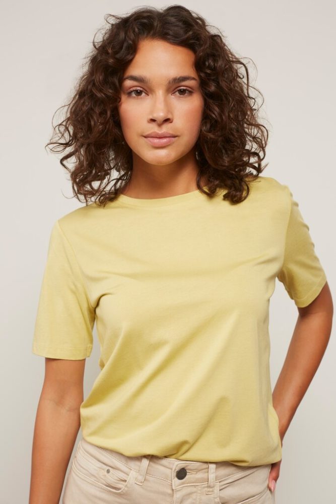 YAYA - Tričko s detailom na chrbáte Pistachio - pistachio