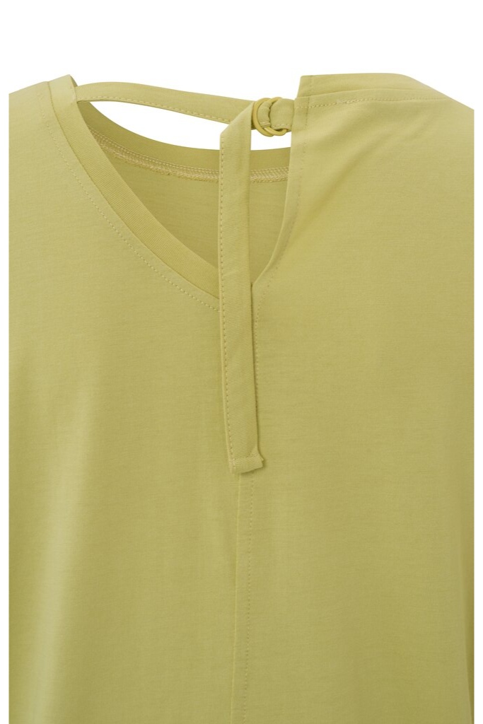 YAYA - Tričko s detailom na chrbáte Pistachio - pistachio YAYA - Tričko s detailom na chrbáte Pistachio - pistachio