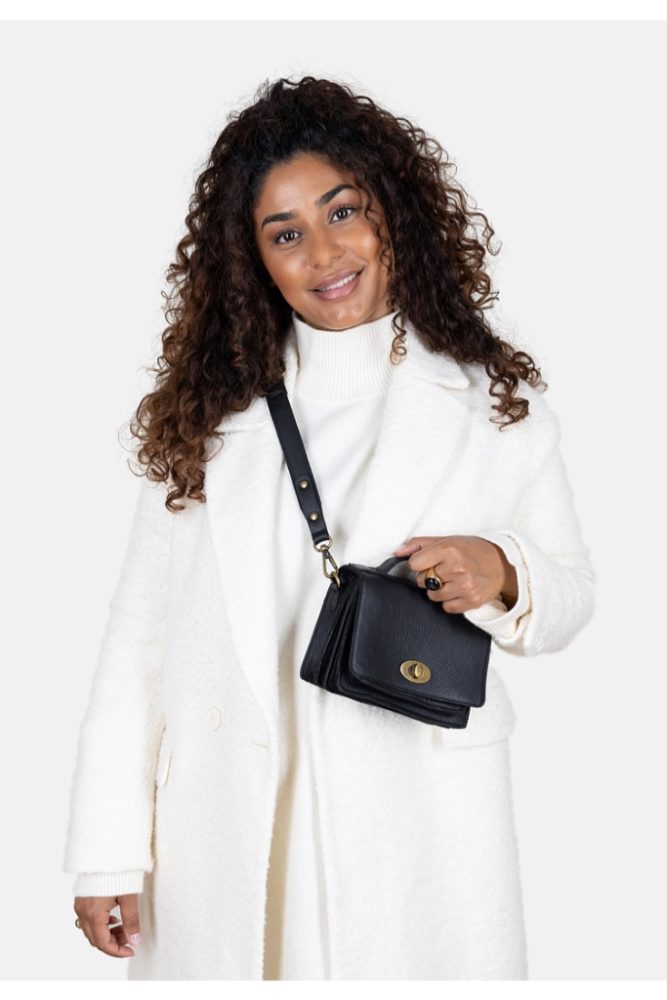 REDESIGNED - Kabelka Alba small 12x18x7  cm - black