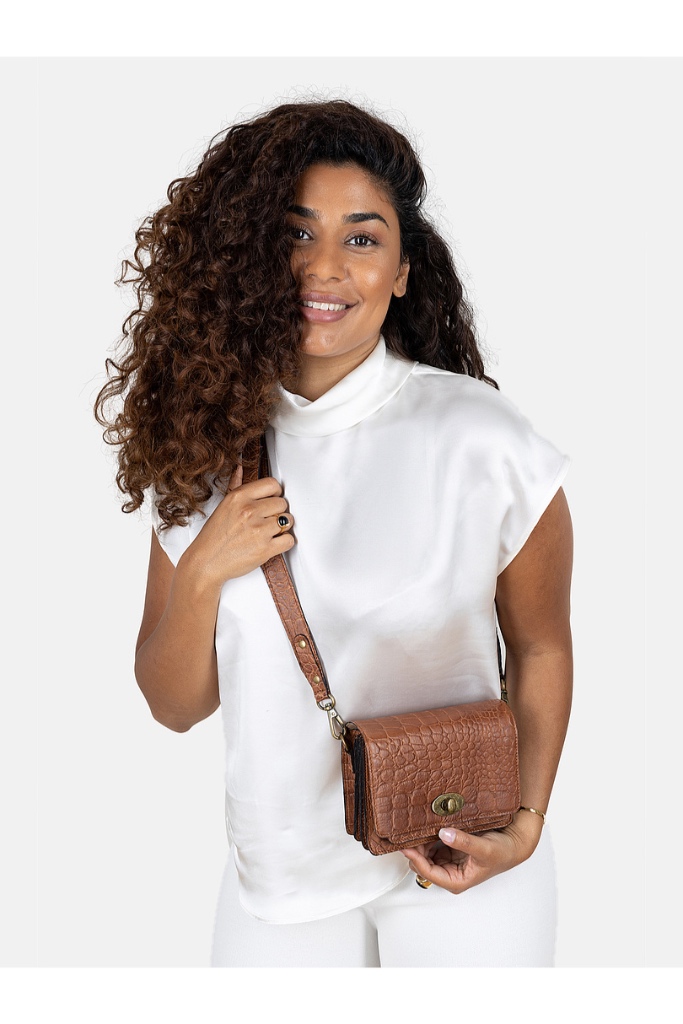 REDESIGNED - Kabelka Aida small 12x17x7 cm - walnut REDESIGNED - Kabelka Aida small 12x17x7 cm - walnut