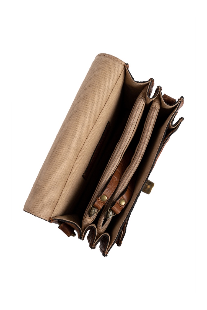 REDESIGNED - Kabelka Aida small 12x17x7 cm - walnut REDESIGNED - Kabelka Aida small 12x17x7 cm - walnut