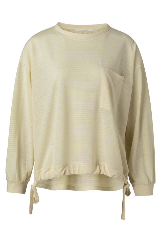 YAYA - Top oversized s vreckom - bleached sand dessin YAYA - Top oversized s vreckom - bleached sand dessin