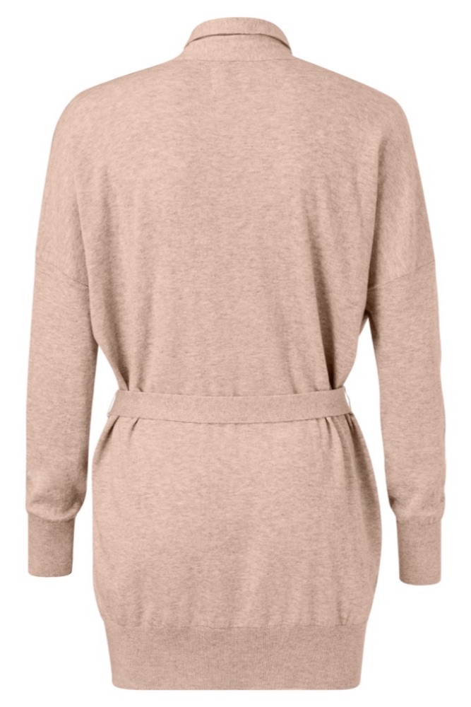 YAYA - Sveter basic krátky - FADED PINK