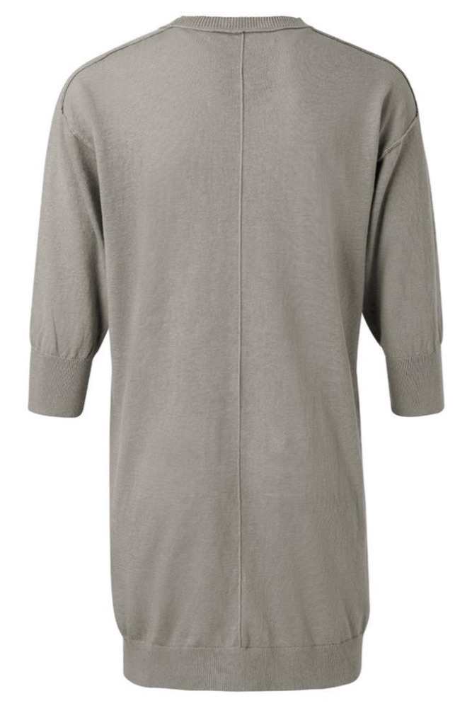 YAYA - Sveter letný ľanový - ARMY GREEN