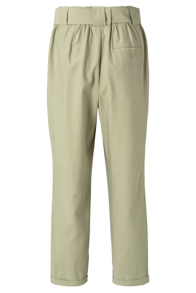 YAYA - Nohavice voľné s opaskom - soft sage