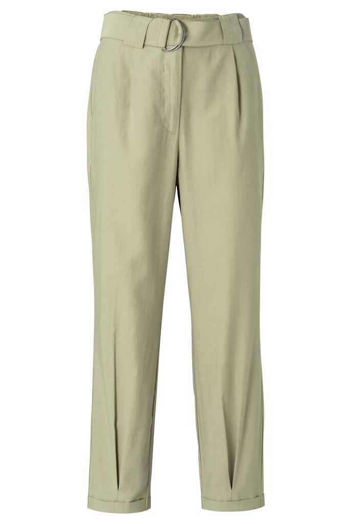 YAYA - Nohavice voľné s opaskom - soft sage YAYA - Nohavice voľné s opaskom - soft sage