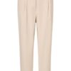 YAYA - Nohavice chino crop Moonlight sand - moonlight sand