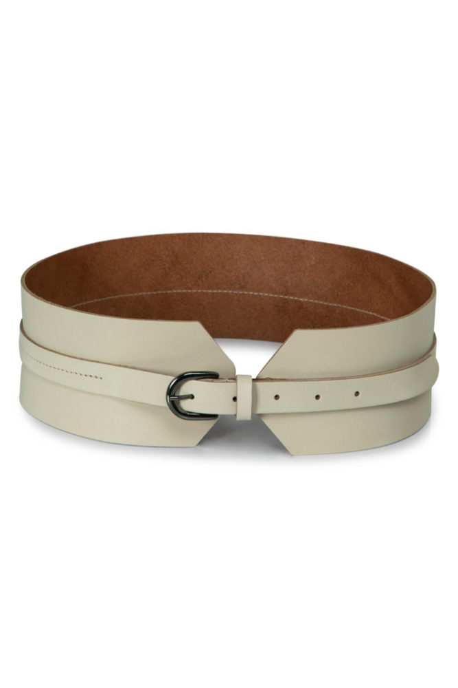 YAYA - 0pasok koža široký Creme brulee beige - creme brulee beige