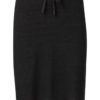 YAYA - Sukňa sporty ľanová - ALMOST BLACK
