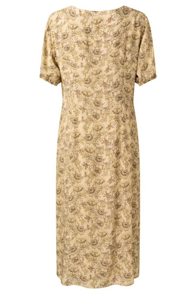 YAYA - Šaty s potlačou a V-výstrihom - wheat dessin