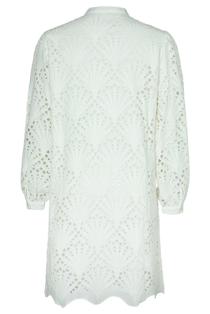 YAYA - Šaty madeirové Egret off white - egret off white YAYA - Šaty madeirové Egret off white - egret off white