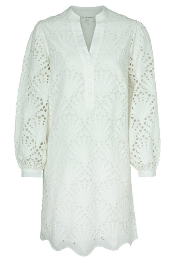 YAYA - Šaty madeirové Egret off white - egret off white