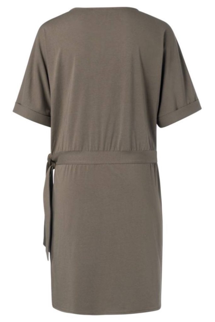 YAYA - Šaty s mašlou - CHOCOLATE YAYA - Šaty s mašlou - CHOCOLATE