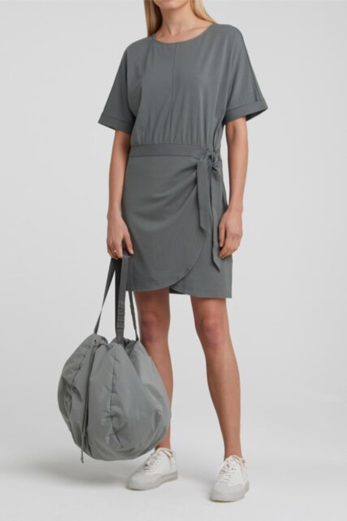 YAYA - Šaty s mašlou - CHOCOLATE YAYA - Šaty s mašlou - CHOCOLATE