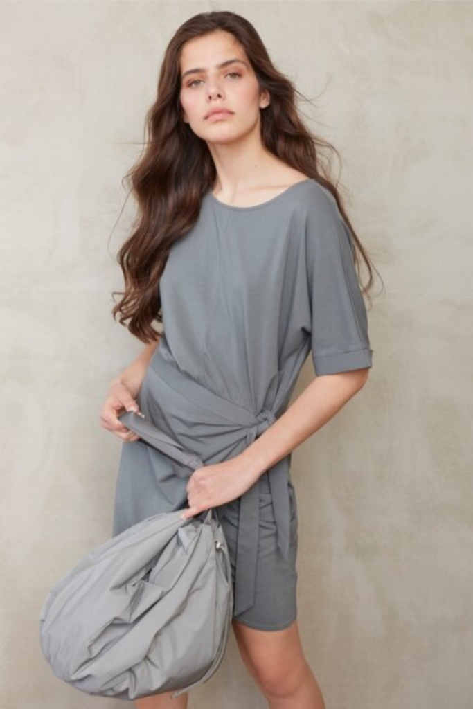 YAYA - Šaty s mašlou - CHOCOLATE YAYA - Šaty s mašlou - CHOCOLATE