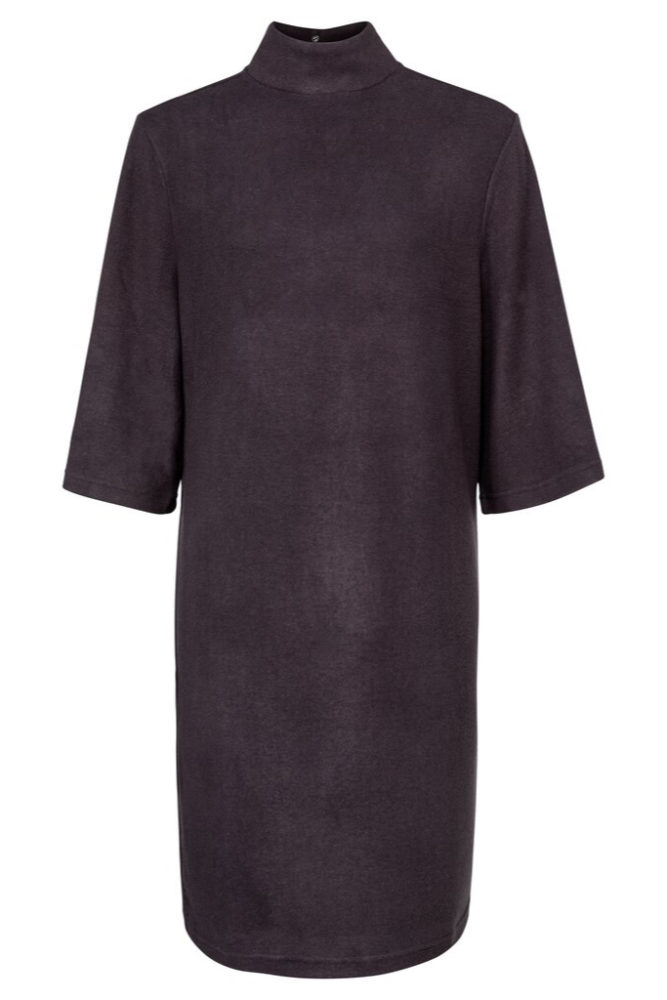 YAYA - Šaty jednoduché s 3/4 rukávmi Phantom - phantom